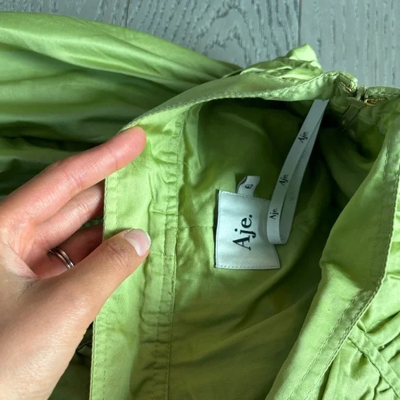 Aje Lime Green Maxi Skirt - Picture 3 of 4